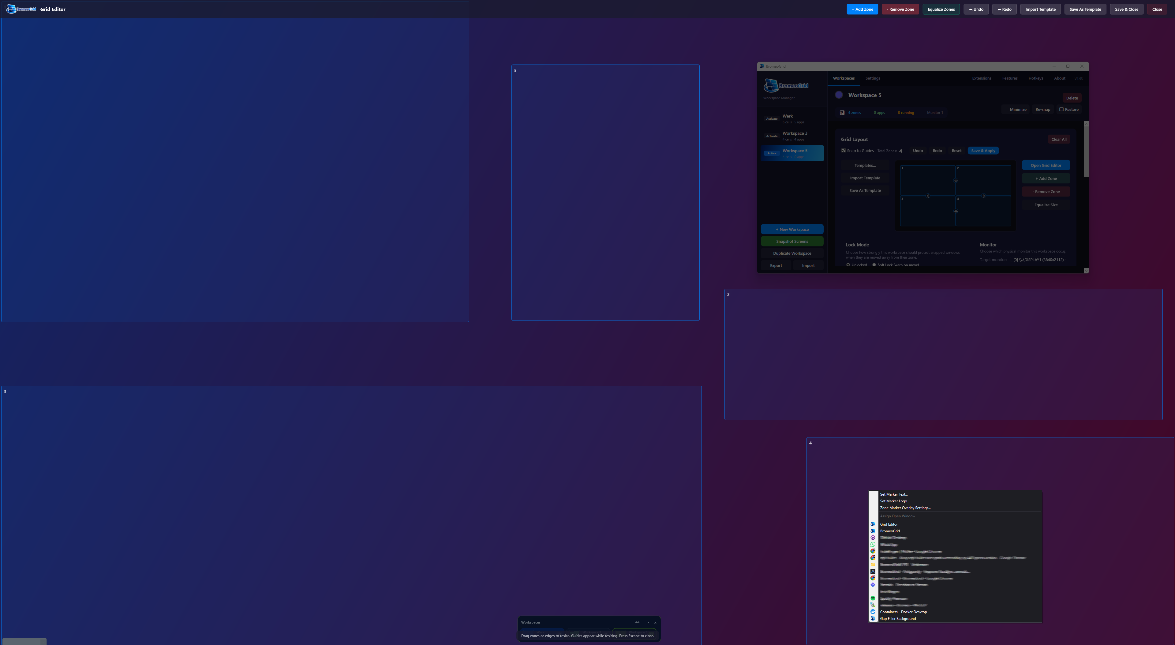 BromeoGrid grid editor